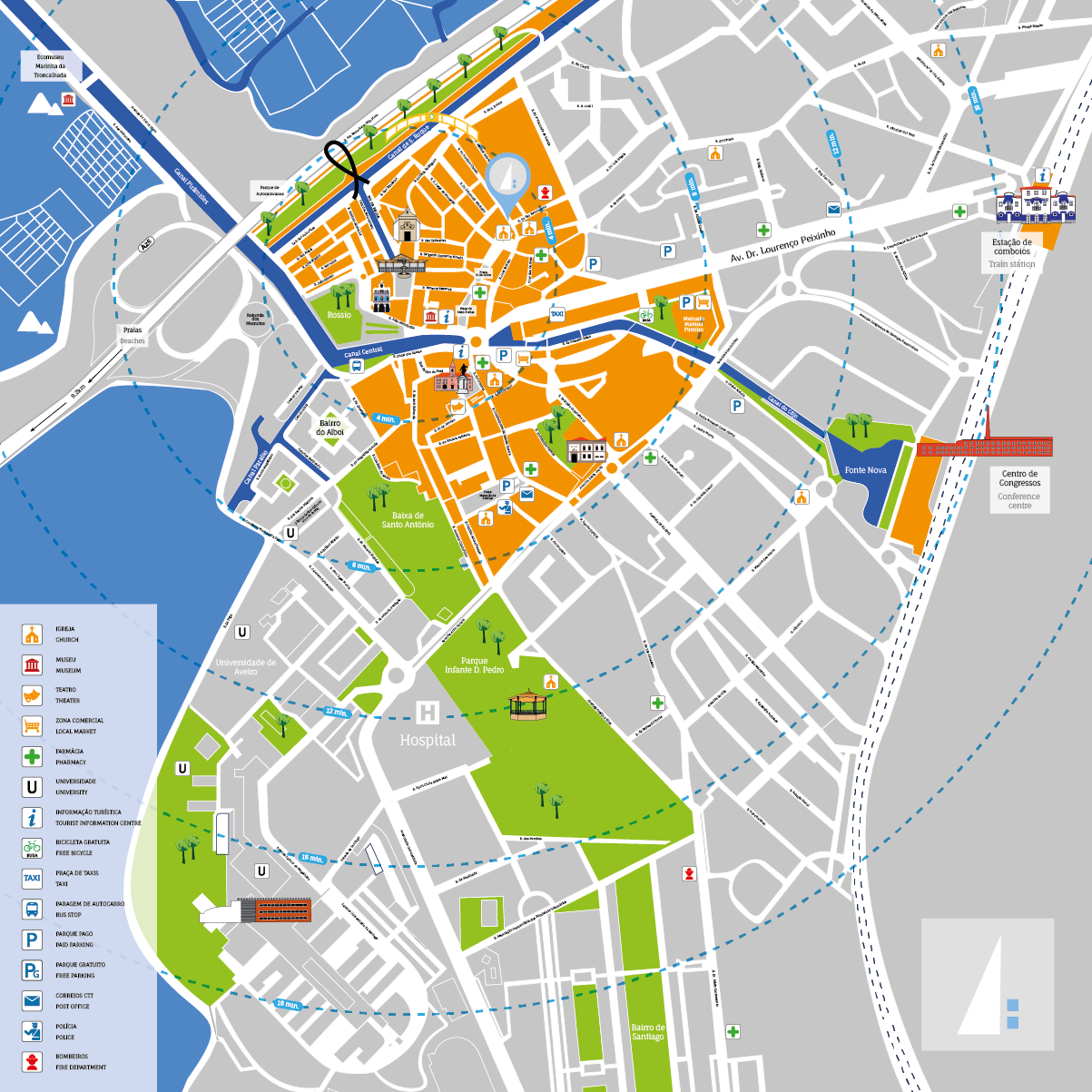 Experiment Aveiro - Mapa Turístico Cidade de Aveiro